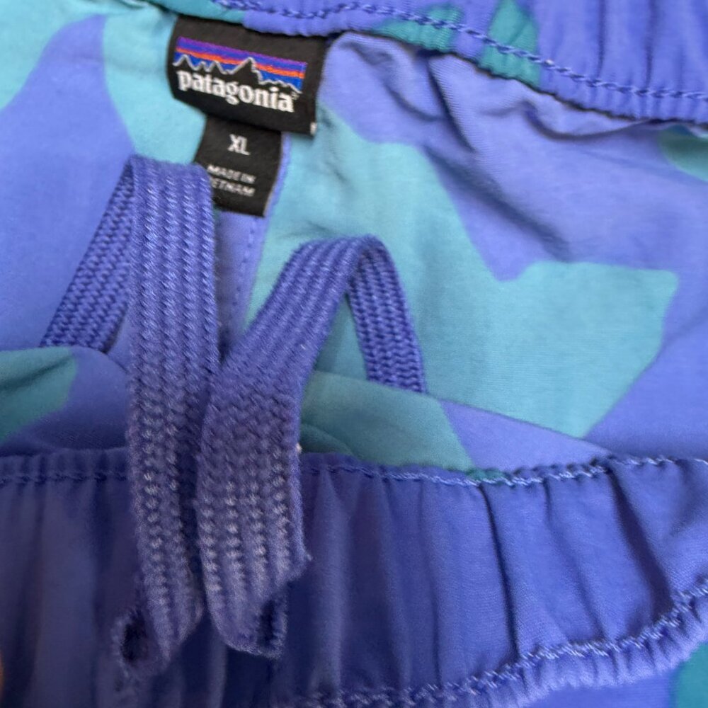 Patagonia Women’s Baggies Shorts XL Kalani Big Float Blue EUC - Picture 4 of 10